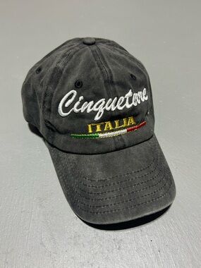 Cinqueterre Italia Embroidered Adjustable Hat